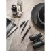 LEAH. Parure de stylo à bille et de roller en aluminium recyclé respectivement 53% et 94% recyclé avec clip regalo de empresa