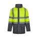 VL JUNO. Parka 4 en 1 bicolor de 180 g/m² en 100% poliéster con acabado PU., Parka publicidad