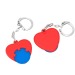 Porte-clés jeton 1€ coeur, jeton publicidad