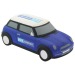 Mini coche antiestrés, vehículo y el coche de la tensión publicidad