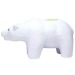 Oso blanco antiestrés, animal antiestrés de mousse publicidad