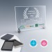 Plaque de verre 6x18x13cm, trophée en verre publicidad