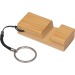 Porte-clés avec support mobile en bambou, Porte-téléphone portable et support, socle, base pour smartphone publicidad