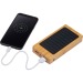 Chargeur en bambou de 8.000mAh, objet solaire publicidad