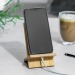 Soporte de bambú para móvil, Soporte y soporte de teléfono portátil, base, base de smartphone publicidad