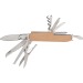 Navaja de bolsillo de acero inoxidable con revestimiento de madera, Cuchillo plegable con navaja de bolsillo publicidad