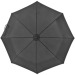 Parapluie télescopique noir avec bordure colorée, parapluie pliable de poche publicidad