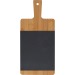 Planche en bambou avec insert en ardoise, planche de service publicidad
