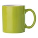 Taza clásica de cerámica bicolor o negra de 30 cl., Taza negra publicidad