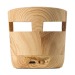 Altavoz de madera con cargador inalámbrico, música publicidad