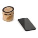 Altavoz de madera con cargador inalámbrico regalo de empresa