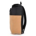 Sac à dos à roulettes en liège et R-PET 18L, sac à dos roll-top publicidad