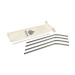 Reusable 4 pieces ECO Straw Set paille acier inoxydable regalo de empresa