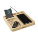 Organizador y cargador Walter Bamboo Single Dock 15W, organizador de escritorio publicidad