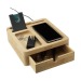 Organizador y cargador Walter Bamboo Big Dock 15W, organizador de escritorio publicidad
