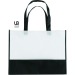 Sac shopping bicolore 38x29cm intissé, sac salon publicidad