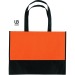 Bolsa de compras bicolor de 38x29cm no tejida, bolsa de salón publicidad