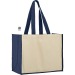 Sac shopping en coton et jute sunset, Sac en toile de jute publicidad