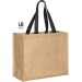 Sac shopping jute avec anses de couleur paros regalo de empresa