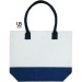Sac shopping en jute de couleur capri, Sac en toile de jute publicidad