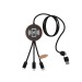 Cable ecológico de madera de 10 W regalo de empresa