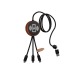 Cable ecológico de madera de 10 W (Stock) regalo de empresa