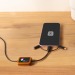 Câble long 5-en-1 en bambou compatible CarPlay Stock, Objet livré en express publicidad