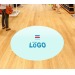 Sticker de sol brillant ROND/CARRE blanc - 30x30cm, sticker publicidad