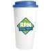 Tasse à café à emporter en plastique à double paroi 455ml/16oz **, Mug et tasse en plastique publicidad