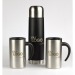 Cadeaux d'affaires thermos 500ml et 2 tasses isothermes 280ml, Mug de voyage isolant publicidad
