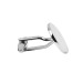 Boutons de manchette ovales 14.5x19mm, paire de boutons de manchettes publicidad