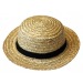 Chapeau canotier guinguette paille luxe, chapeau de paille publicidad