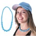 Collier perles néon bleu, collier publicidad