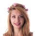 Couronne de fleurs roses, couronne publicidad