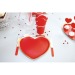 PLATOS CORAZÓN ROJO Y DORADO 19CM X 8 regalo de empresa