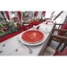 ASSIETTES FESTONNEES ROUGES 23CM JOYEUX NOEL X 8, décoration et objet de Noël publicidad