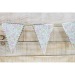 GUIRNALDA SHABBY PENNANT 3M, Guirnalda de banderines de papel publicidad