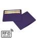 Tarjetero delgado Anti-RFiD en polipiel de color regalo de empresa