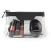 Trousse zippée transparente 185x120x60mm en PU, Trousse transparente publicidad