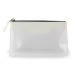 Estuche con cremallera 185 x 120 x 60 mm en polipiel de color, bolsa transparente publicidad