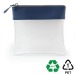 Estuche transparente con cremallera 185 x 180 x 20 mm en rPET, bolso de maquillaje publicidad