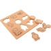 SIMBA PUZZLE, Animal de madera publicidad