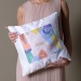 Coussin satin 40x40cm, coussin publicidad