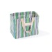 Sac de plage rayé 38x20x31cm, sac de plage publicidad