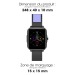 Montre connectée noire avec un écran tactile, montre connectée publicidad