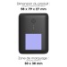 Batterie de secours ultra slim rétro-éclairée 10 000mAh noire, Batterie de secours ou powerbank publicidad