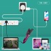 Adaptateur universel de voyage avec sorties USB-C et USB-A - Noir, prise électrique universelle et adaptateur universel de voyage publicidad