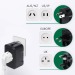 Adaptateur universel de voyage - Noir regalo de empresa