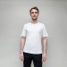 Camiseta de hombre con cuello redondo, Camiseta de algodón orgánico publicidad