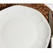 Assiette plate florale, assiette publicidad